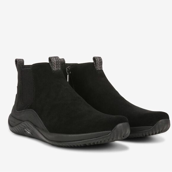 RYKA Echo Versa Ankle Suede Bootie, Water Repellant,‎ Black, Size 9.5, NWOT - Picture 1 of 17